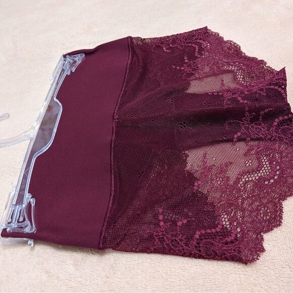 Nwt SPANX Undie-tectable Lace Hi-Hipster Panty Bordeaux Size XS sp0515 C5 - Picture 7 of 9